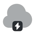 Cloud Lightning SVG Icon